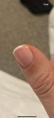 Gel mani after two days