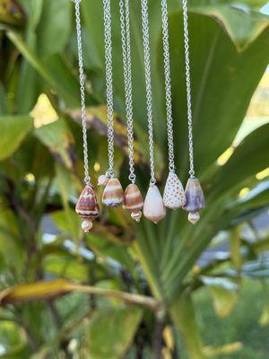 Made-to-order Hawaiian cone shell necklaces