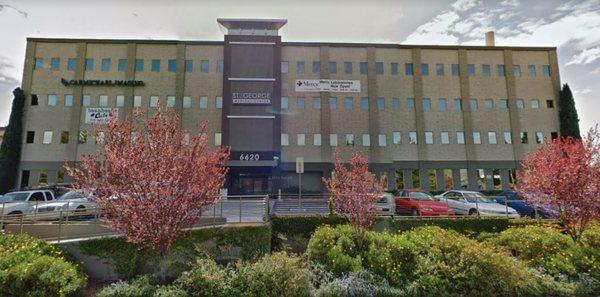 Exterior of the practice building