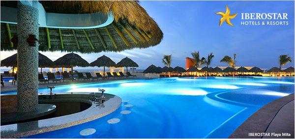 swim up bar at Iberostar Resort