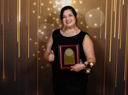 Front of the updo! The bun was super cute too!