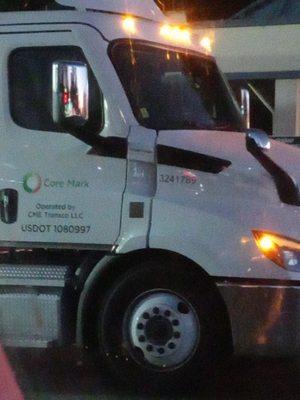 This is the current driver driving like an idiot blocking customers in is there trying to get to their cars speeding in the parking lot