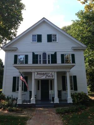 The front of the house.