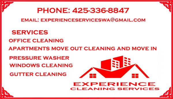 Experience Cleaning Services