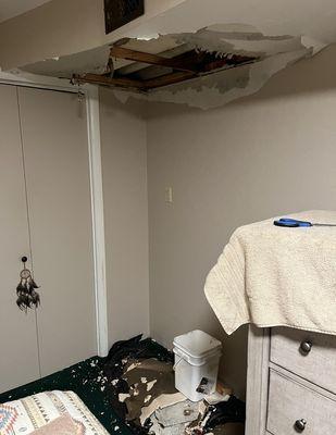 Ceiling water damage
