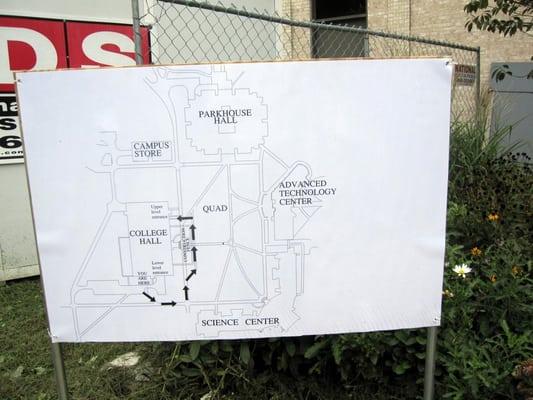 Map during construction/renovations