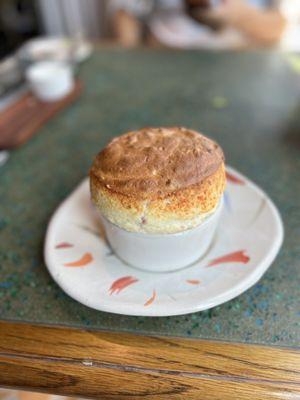 Ham and cheese soufflé