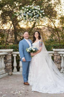 The bust part of my dress buckled and Lori worked some magic so you couldn't even tell anything was done.