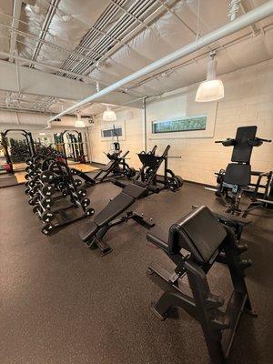 More free weight area