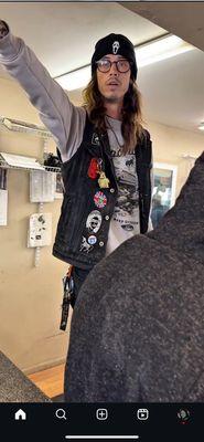 The crackhead in question