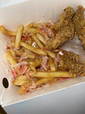 The crab fries they sent to me