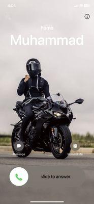 Muhammad's calling you to take care of your car.