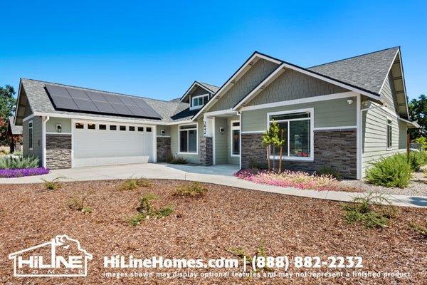 HiLine Homes of Redding Model Home Plan 2232 Front Exterior.