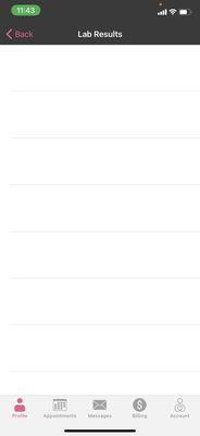 Lab results where she said my medical records are located LOL