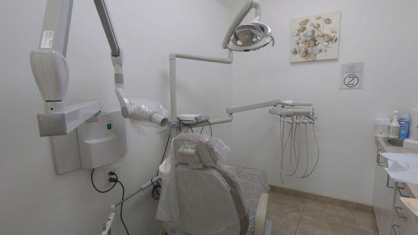 Dentist chair, nice and clean room
