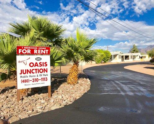 New asphalt. Looking east.