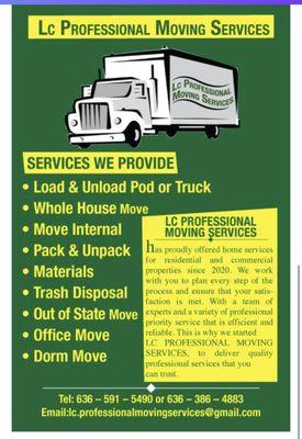 Lc professional moving services