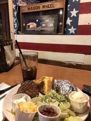 8oz Sirloin Steak dinner