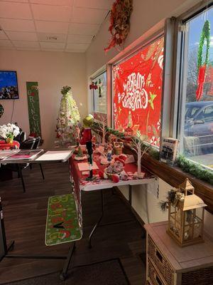This is the office that is decorated every season and holiday