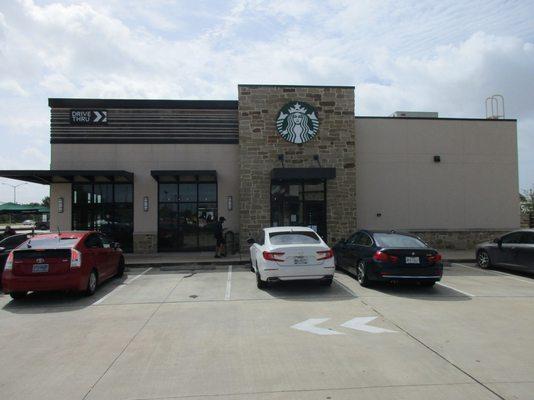 Another view of EMA engineer's structural inspection of a Houston Starbucks