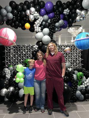 Balloon display for the #totaleclipseballoonexperience in Killeen Texas for the 2024 Eclipse