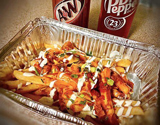 Tri Tip Chili Cheese Fries, $12, yum !