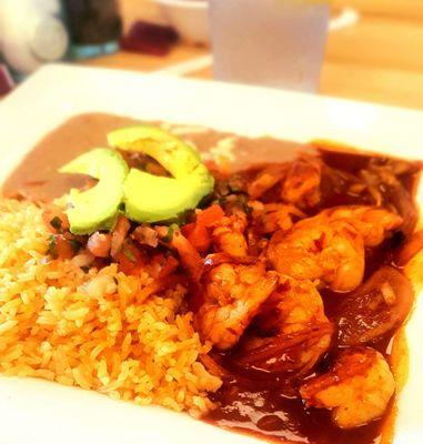 Camala Diablo shrimp, $9.50