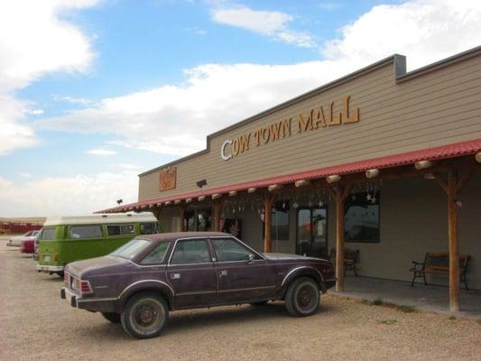 Bull Creek Cafe is on the left side of the Cow Town Mall. This photo shows most of uptown Union Center.