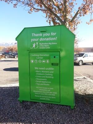 Donate your clothes here.