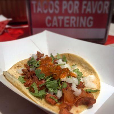 Super impressed by the spicy and BOMB Al Pastor taco!!
