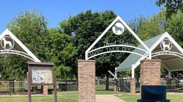 Entrance to the dog parks