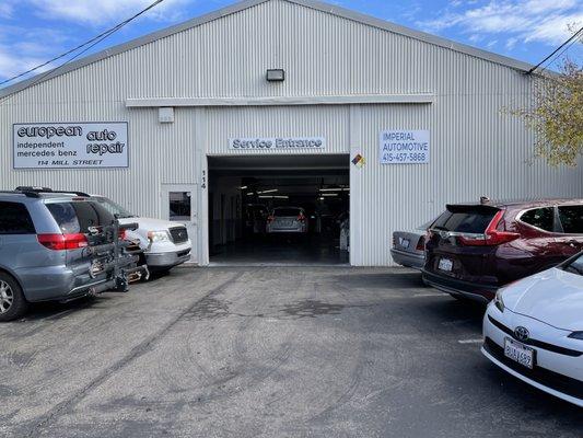 new Location as of 2019
114 mill street San Rafael European & Imperial auto combined