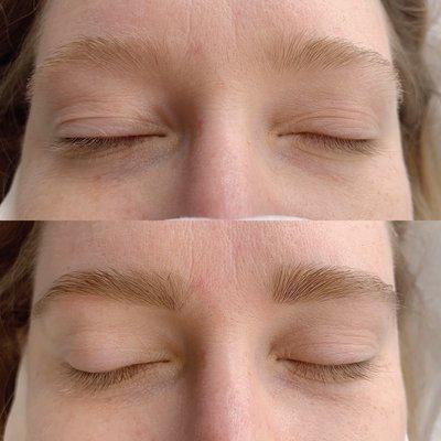 eyebrow design and Tinting