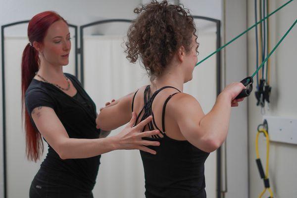 Corrective exercise helps clients gain stability, strength and relieve pain permanently. It's included with every Pain Relief Session.