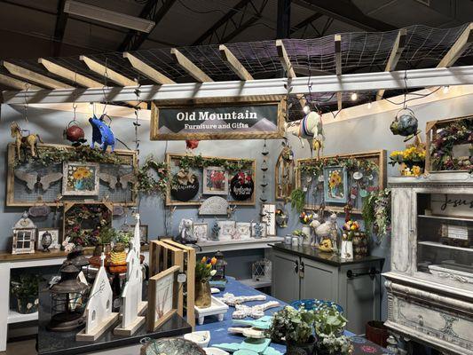 Charming decor and handcrafted furniture