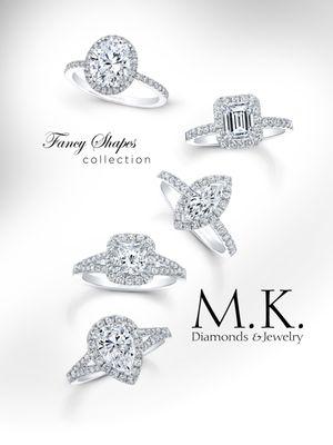 Stunning Diamond Halo engagement rings in all shapes and sizes