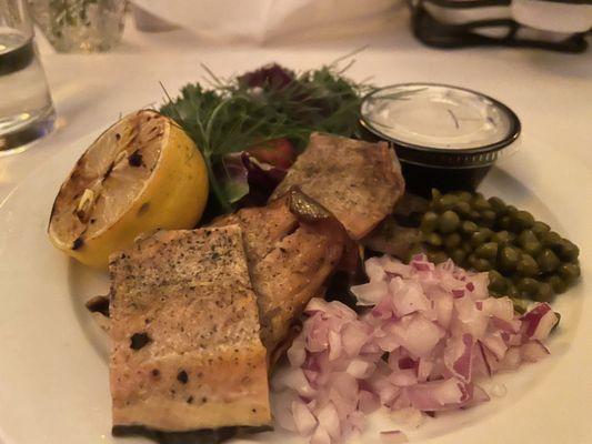 Smoked trout appetizer