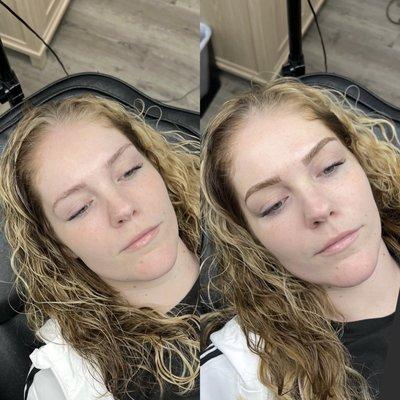 Microblading with shading
