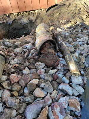 Root removal & pipe repair