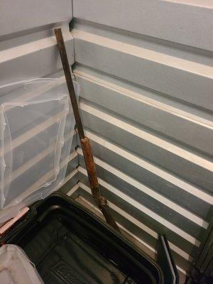 The only gun left behind was a rusted up shotgun that doesn't work.