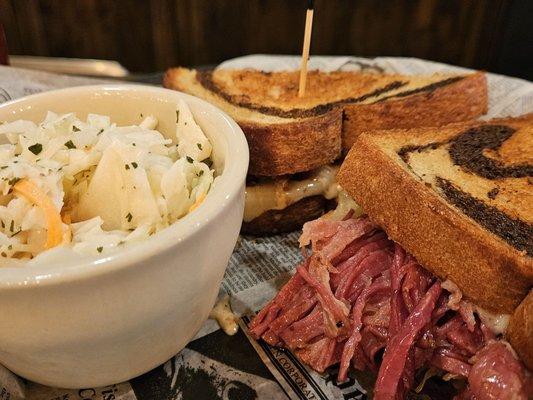 Reuben with Cole Slaw