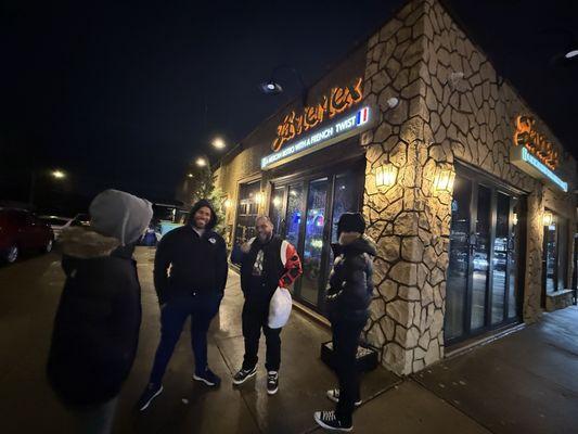 Front of the building