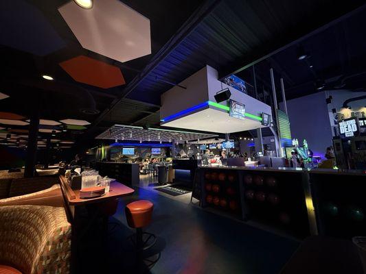 Bar near bowling alley