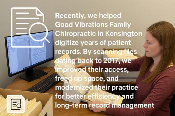 Scanning Patient records for a Chripractor.