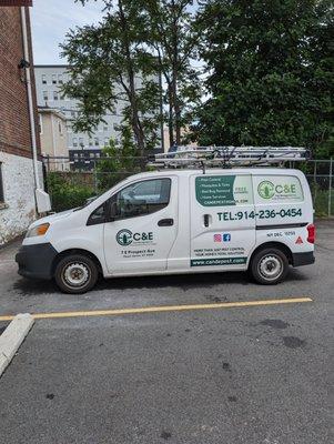 Rolling up to customers house fully prepped to handle any pest issues.