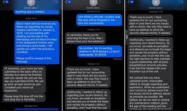 Property manager asking me to "reconsider" my reviews though I all of my money was not returned to me.