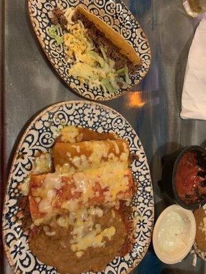 Combo - taco, enchilada, & burrito