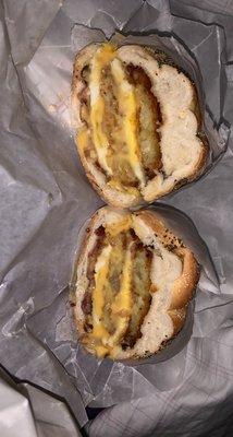 Amelia's breakfast sandwich (bacon)