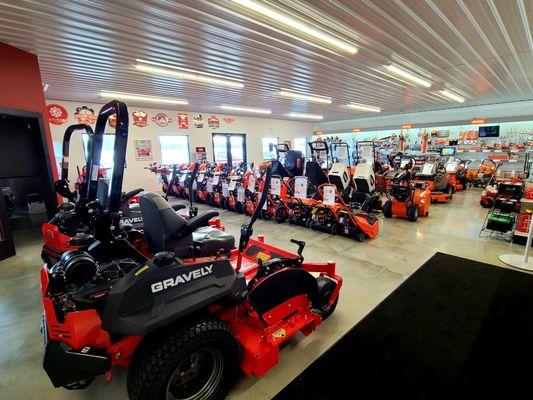 Lawn Mowers! Snow Blowers! Trimmers! Chainsaws! Tillers! Leaf Blowers! Snow Plows! Shovels! Rakes! Edgers! Battery Powered Equipment!