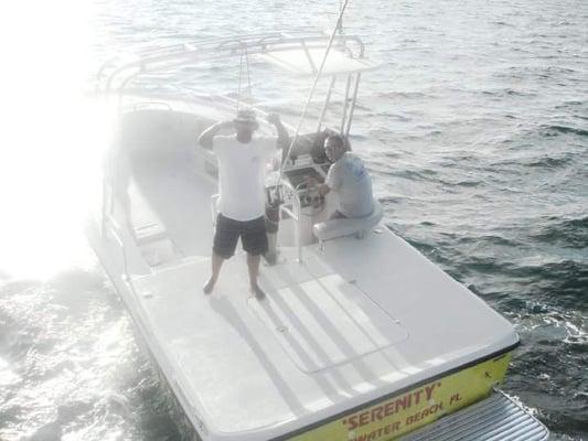 Co-captain waving at us.....